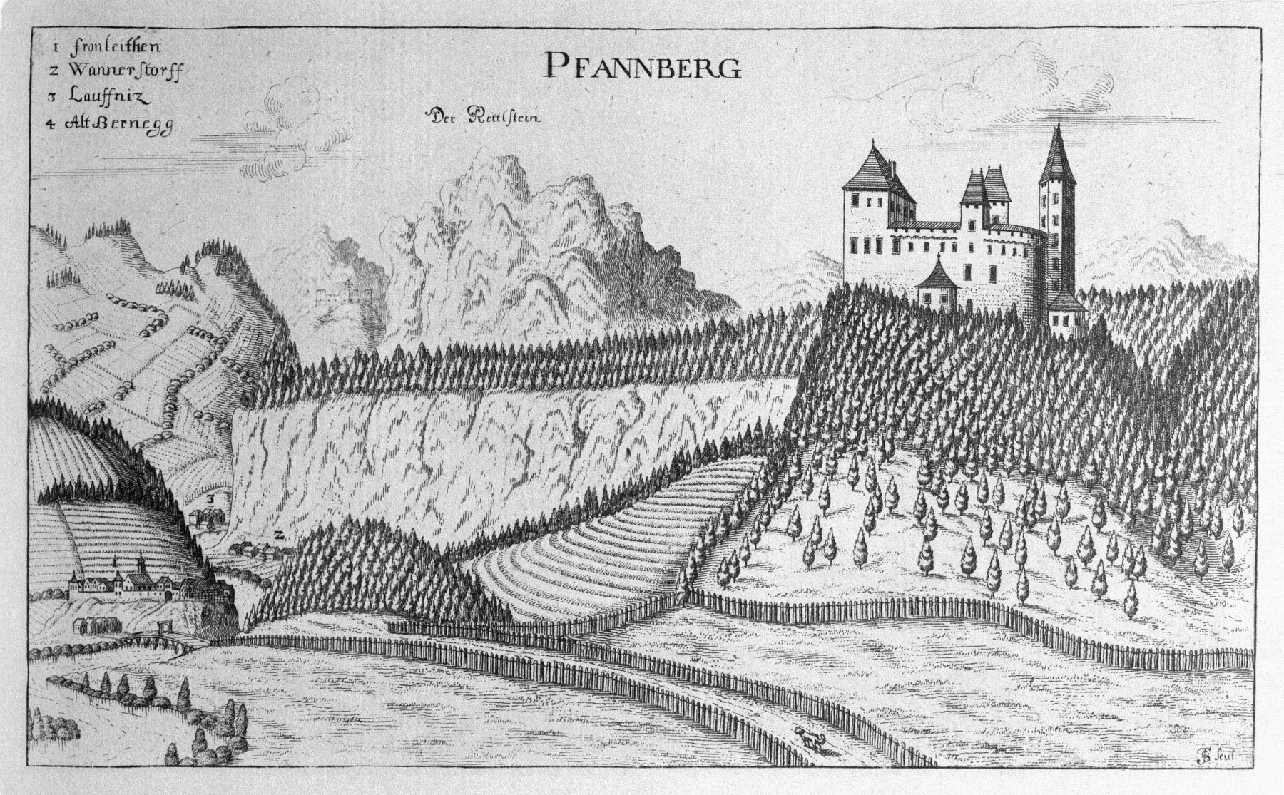 Vischer_-_Topographia_Ducatus_Stiriae_-_299_Pfannberg_bei_Frohnleiten